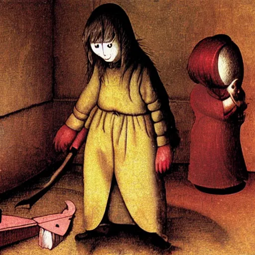 Image similar to Yume Nikki by Hieronymous Bosch