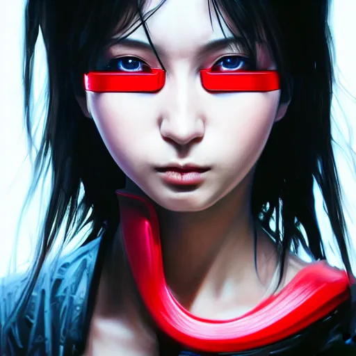 Prompt: An epic comic hyperrealistic portrait anime painting of a tomato wearing futuristic wardrobe, black and red, ultradetailed face expression trending on artstation and artbreeder, cyberpunk 2077 color, heavy rainning at tokyo night, neon light rooftop, unreal 5, DAZ, 8k, unreal 5 engine render, cosplay, RPG portrait, final fantasy Vll world concept, dramatic lighting, rim lights, PS5 render quality