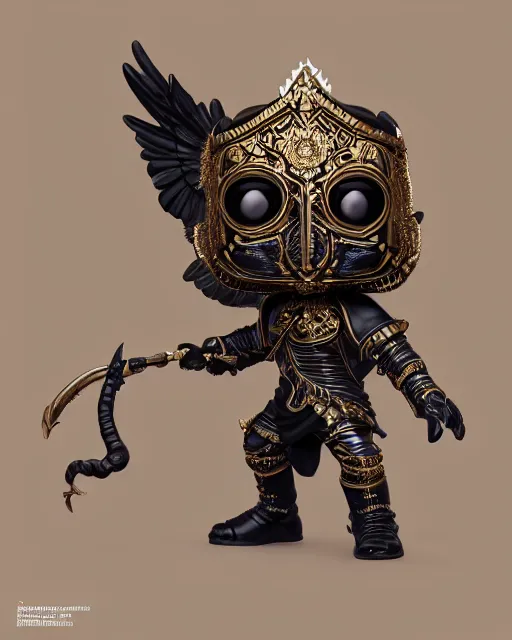 Prompt: Highly detailed Funko pop of Joko in black gold intricate and ornate armor, unreal engine, fantasy art by Greg Rutkowski, Loish, Rhads, Makoto Shinkai and Lois van baarle, ilya kuvshinov, rossdraws global illumination, radiant light, detailed and intricate environment