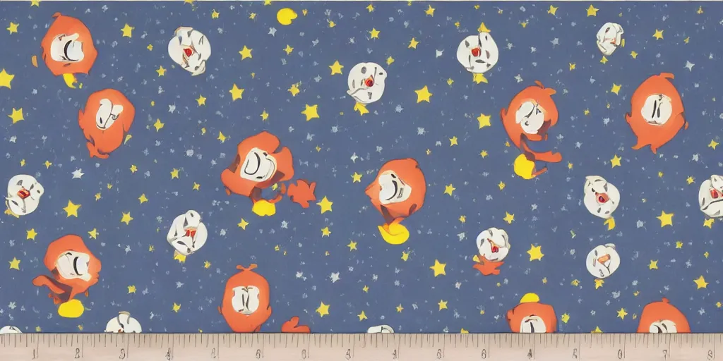 Image similar to tweedle dee and tweedle dum laughing hysterically, night, road between tall trees, dense forest, dark night, moon, in style of disney cartoon