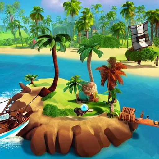 Image similar to the islands theme from littlebigplanet 1