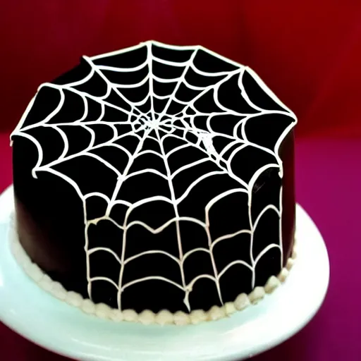 Image similar to spider birthday cake,