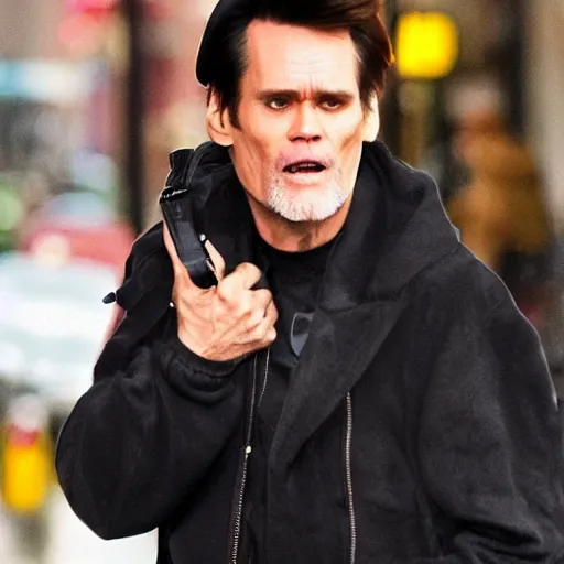 Image similar to jim carrey with carrier!!