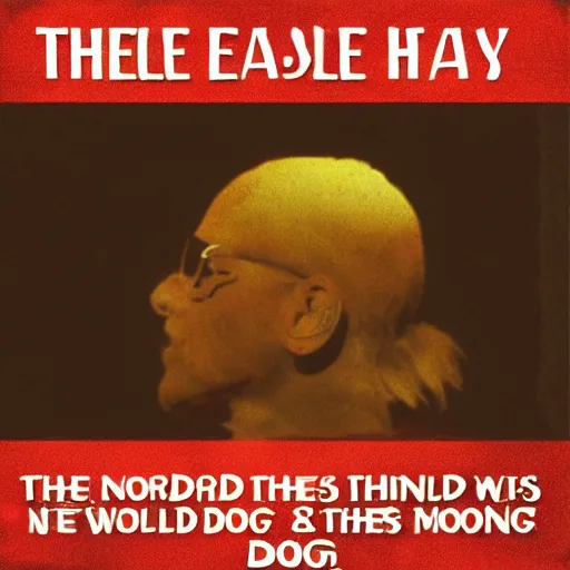 Image similar to the worlds not easy the blind man said turns on nothing but money and dread dogs been scratching at the door all night long neck birds flying out of the moon light