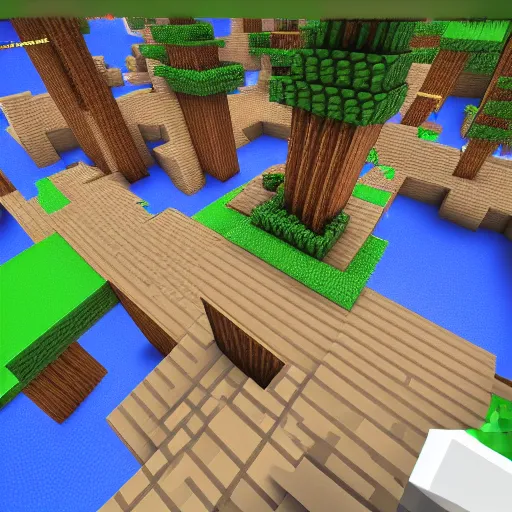 Image similar to minecraft style olympics, highres, raytracing, animals