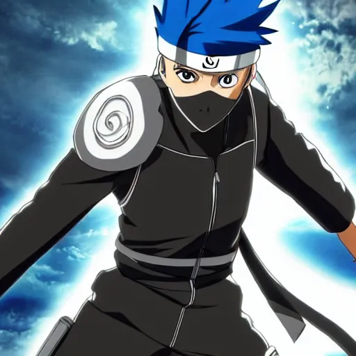 Prompt: Kakashi sensei from Naruto in Sword Art Online Movie Adaptation