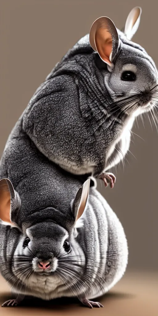 Prompt: cinematic shot chinchilla holding a pistol, hyper realistic, mood lighting, fantasy, detailed face, highly detailed, super realistic, perfect lighting