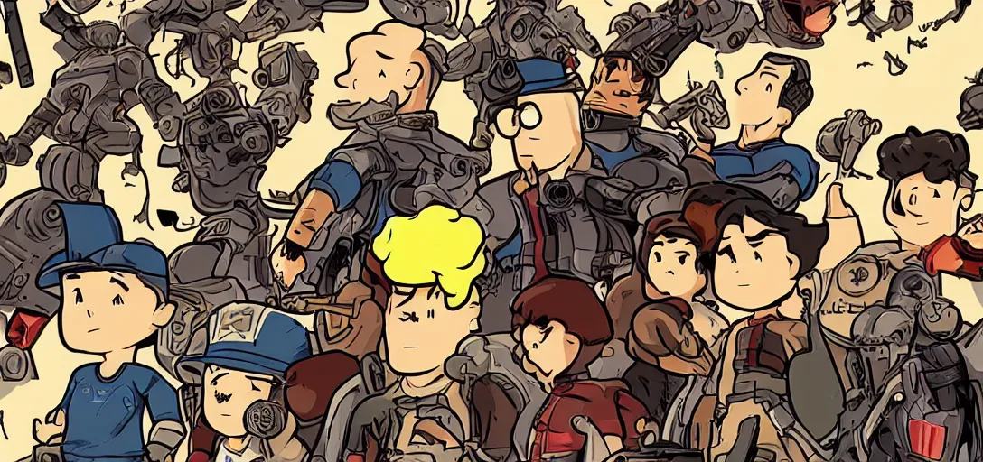 Image similar to Poster of Fallout the Anime Series