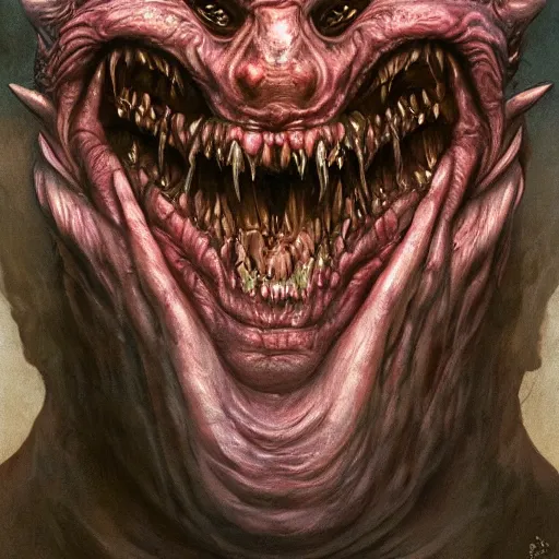 Image similar to sergey lavrov, is evil gremlin, rotten teeth, horror, macabre by donato giancola and greg rutkowski and wayne barlow and zdzisław beksinski, realistic face, digital art