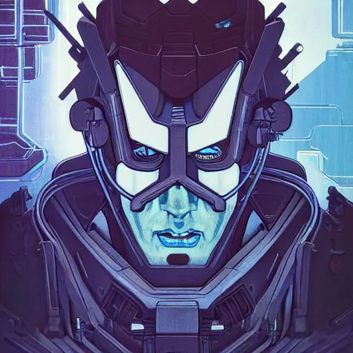 Image similar to 1 9 8 0 transformers rick sanchez portrait by and james jean and erik jones, inspired by ghost in the shell, beautiful fine face features, intricate high details, sharp, ultradetailed, 3 d octane render