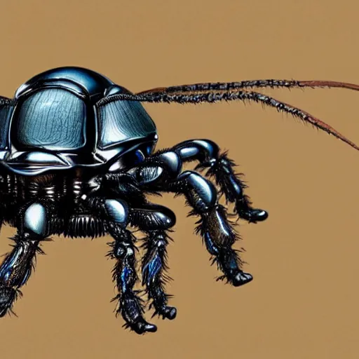 Image similar to A complex scarab insect, highly detailed and intricate, by kim jung gi , 8k