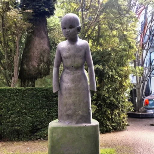 Image similar to photo of a weird statue by Izumi Kato