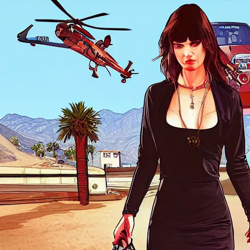 Image similar to Lisa Manoban in GTA V Art Cover