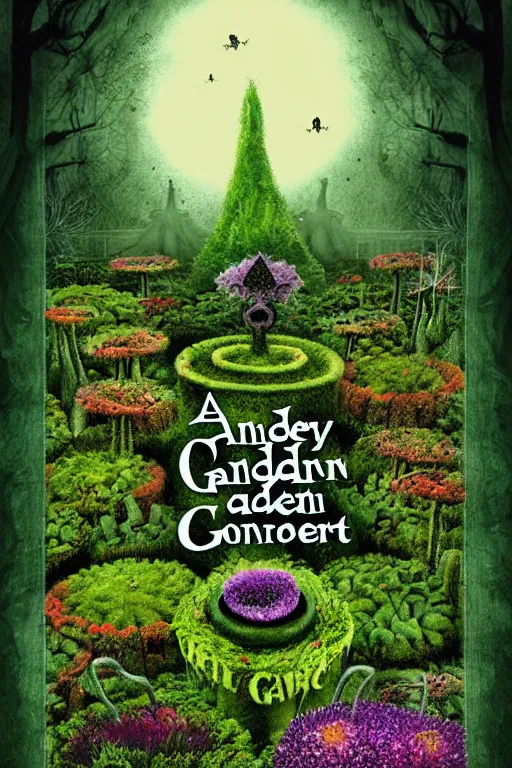 Prompt: a scary garden by robert steven connett