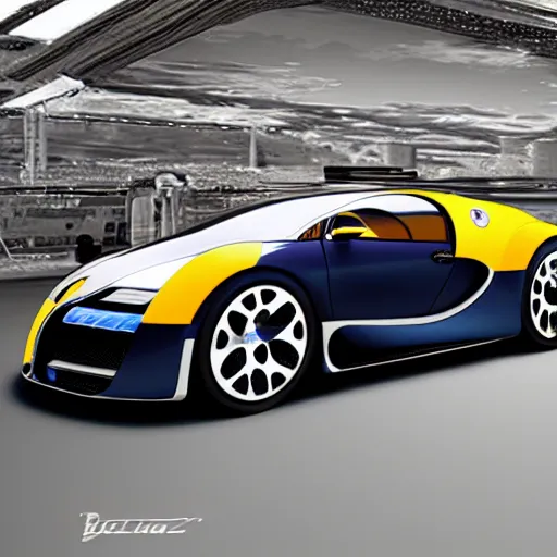 Image similar to a bugatti spaceship