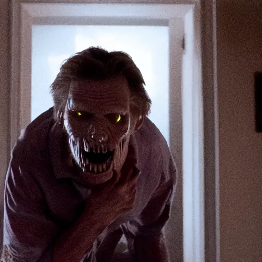 Image similar to Live Action Still of Jerma in Poltergeist, real life, hyperrealistic, ultra realistic, realistic, highly detailed, epic, HD quality, 8k resolution, body and headshot, film still