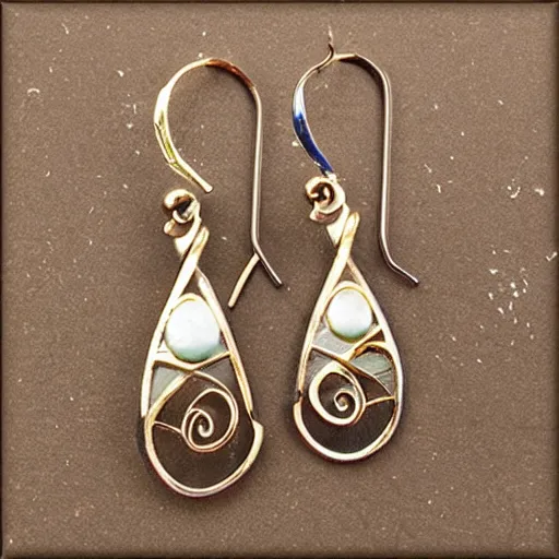 Image similar to artnouveau earrings