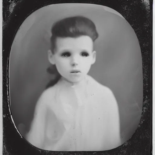 Image similar to underwater tintype photo of Casper the friendly ghost