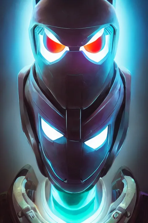 Image similar to epic mask helmet robot ninja portrait stylized as fornite style game design fanart by concept artist gervasio canda, behance hd by jesper ejsing, by rhads, makoto shinkai and lois van baarle, ilya kuvshinov, rossdraws global illumination radiating a glowing aura global illumination ray tracing hdr render in unreal engine 5