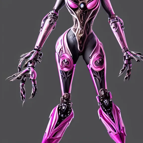 Prompt: highly detailed exquisite fanart, of a beautiful female warframe, but as an anthropomorphic robot dragon with, shiny silver armor with fuchsia accents, engraved, elegant pose, close-up shot, full body shot, epic cinematic shot, sharp claws for hands, long elegant tail, professional digital art, high end digital art, singular, realistic, DeviantArt, artstation, Furaffinity, 8k HD render