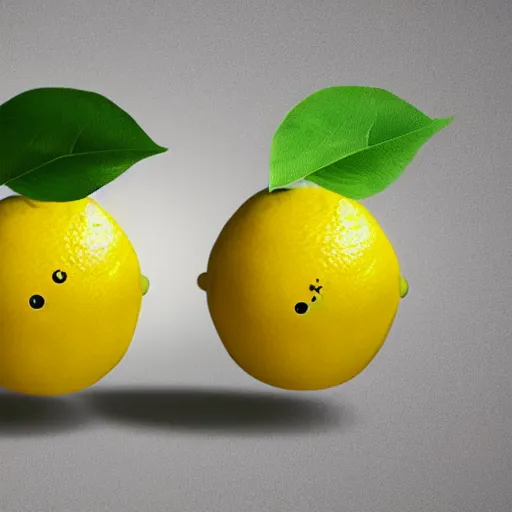 Image similar to lemon with 3rd eye, lemon with 3 eyes, eye in forehead, 3rd eye