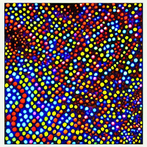 Prompt: a billion dots of different colors