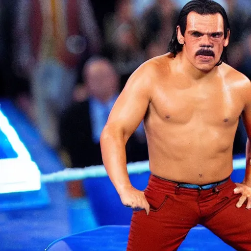 Image similar to pedro sanchez as the wwe undertaker