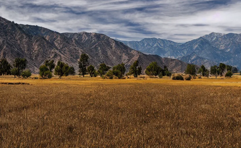 Prompt: rural california, landscape photography