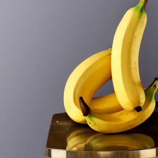 Image similar to a bronze statue of a banana