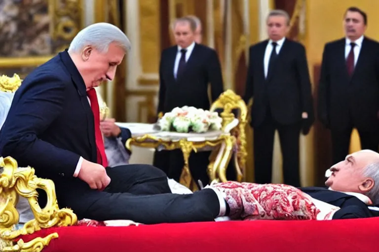Image similar to moment about lukashenko's death