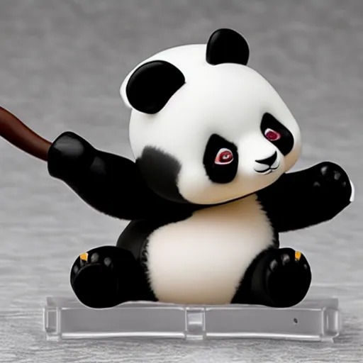 Image similar to panda, nendoroid, figurine, detailed product photo