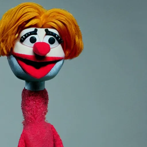 Prompt: constructivism average emma stone as a muppet