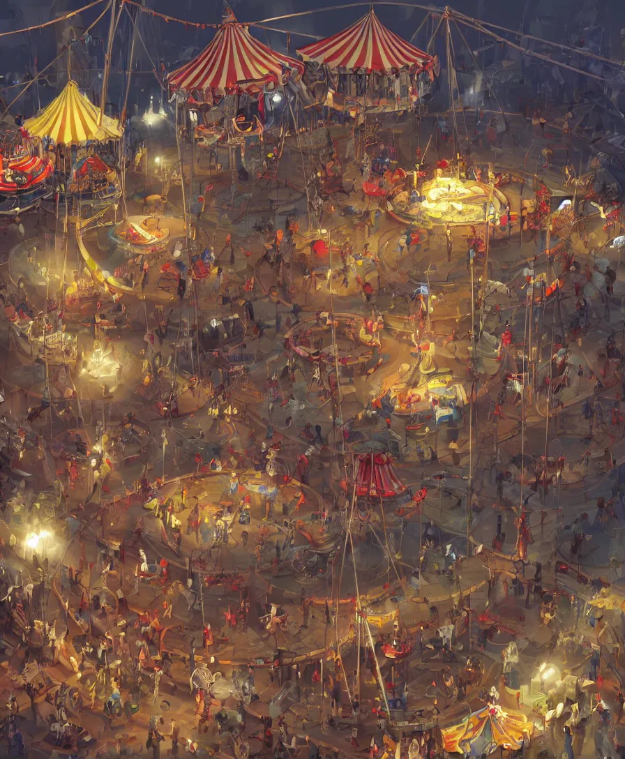 Image similar to circus, artstation, concept art, illustration