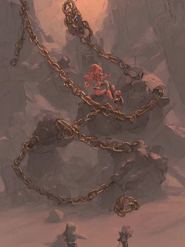 Image similar to chained by Disney Concept Artists, blunt borders, rule of thirds