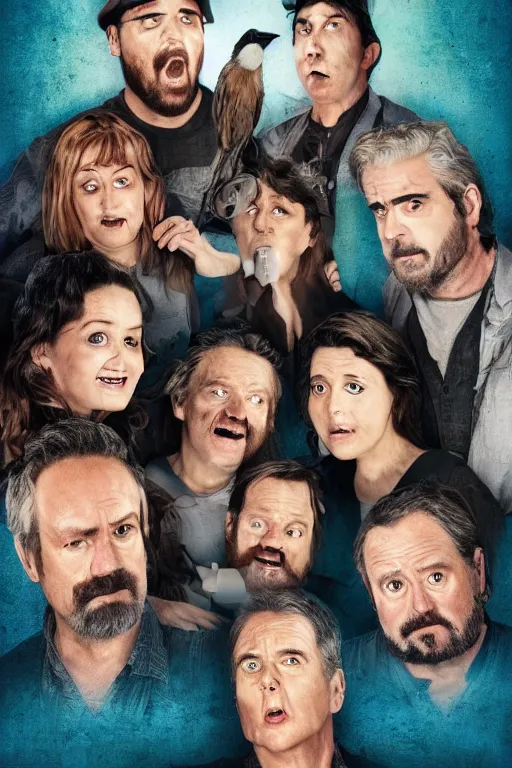 Image similar to poster for a netflix drongo show called drongo, tv show drongo poster