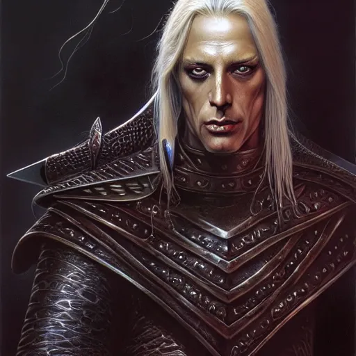 elric of melnibone, artwork by michael whelan, | Stable Diffusion