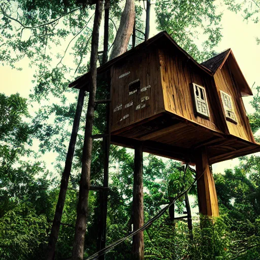 Image similar to tree house, histroric. cinematic, perfect lighting, myitical, giant, highly detailed