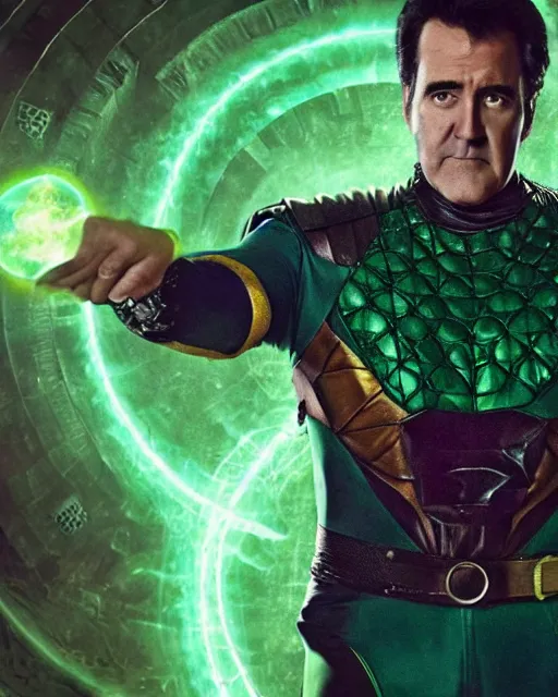 Image similar to Bruce Campbell as mysterio movie poster