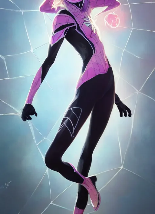 Prompt: ultra realistic illustration, emily clarke as spidergwen anime, intricate, elegant, highly detailed, digital painting, artstation, concept art, smooth, sharp focus, illustration, art by artgerm and greg rutkowski and alphonse mucha and wlop