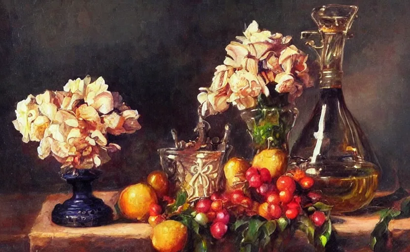 Image similar to Alchemy amazing still life composition. By Konstantin Razumov, chiaroscuro, highly detailded