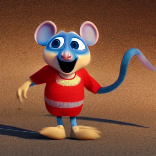 Prompt: pixar mascot mouse