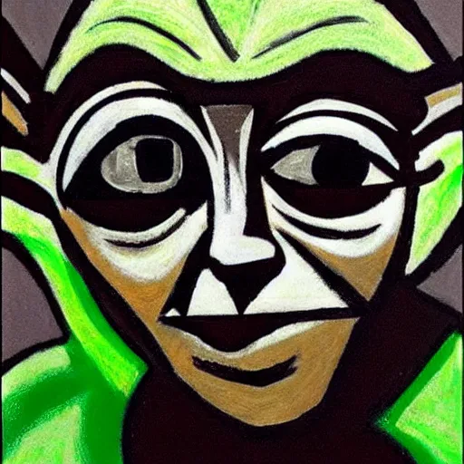 Prompt: Yoda by Picasso