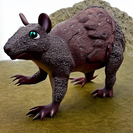 Image similar to stegoceras as a mouse, epic pose