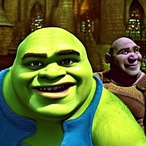 Prompt: Shrek, directed by christopher nolan