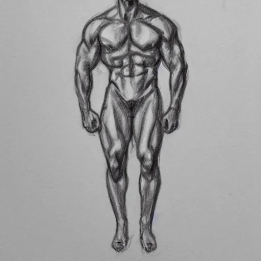 Stylized line-art of some buff guy. Looking for criticism. : r