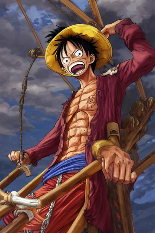 Pirate King IshowSpeed, anime art, One Piece high