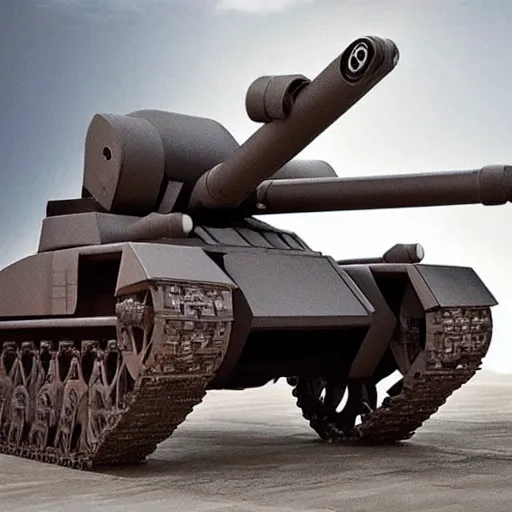 Image similar to a futuristic tank with six robot legs and a huge cannon