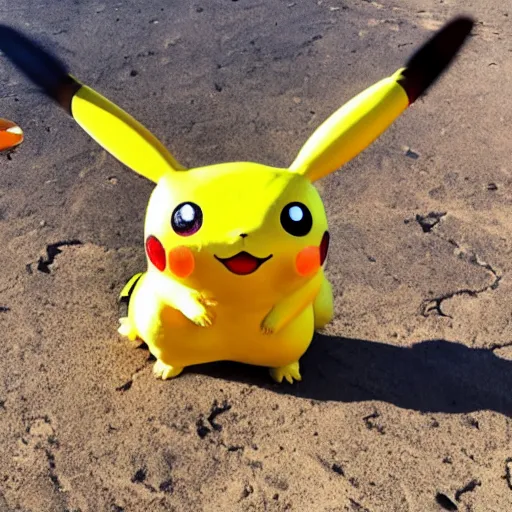 Image similar to pikachu drone in the middle east