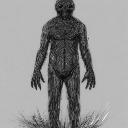 Prompt: SCP-173 hiding the dark, high detailed, concept art
