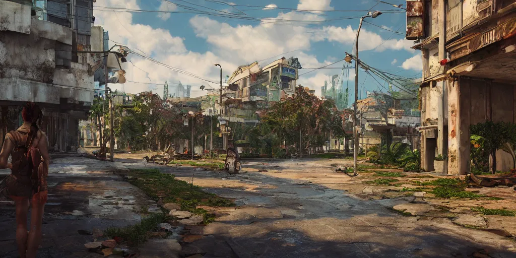 Prompt: abandoned davao city, digital art, fantasy illustration, trending in artstation, cinematic lighting, studio quality, smooth render, unreal engine 5 rendered, octane rendered, rtx, art style by klimt and nixeu and ian sprigger and wlop and krenz cushart